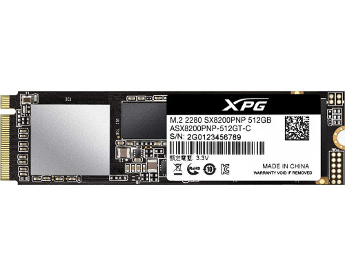 ADATA XPG SX8200 PRO 512GB PCIe x4 NVMe SSD drive (ASX8200PNP-512GT-C)