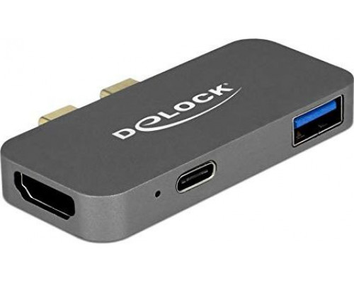 DELOCK USB-C(M)->1X USB 3.2, HDMI, 1X THUNDERBOLT 5K