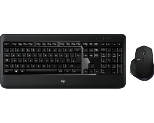 Logitech Wireless Keyboard + Mouse, US INTL, 2.4GHZ, INTNL (MX900)