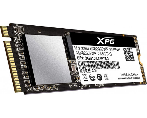 SSD 256GB SSD ADATA XPG SX8200 PRO 256GB M.2 2280 PCI-E x4 Gen3 NVMe (ASX8200PNP-256GT-C)