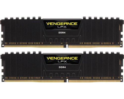 DDR4 Corsair Vengeance LPX Black 16GB (2x8GB) 3200MHz CL16 1.35V