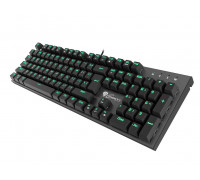 GENESIS Keyboard mechanical THOR 300 US, Green Backlight,USB, BLUE OETEMU US lay