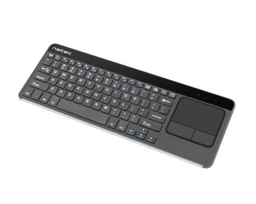 Natec Wireless Keyboard TURBOT with touch pad for SMART TV, 2.4 GHz, X-Scissors