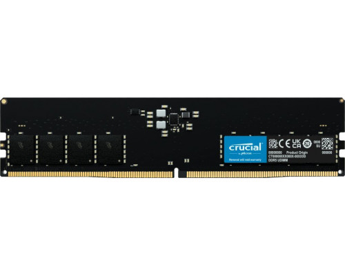 Crucial DDR5, 16 GB, 4800MHz, CL40 (CT16G48C40U5T)