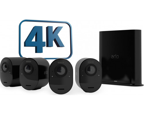Arlo Arlo Ultra 2 Spotlight Camera Set of 4 black - 4K camera