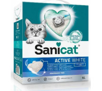 Sanicat Active White, litter, cat, odorless,10L, caking