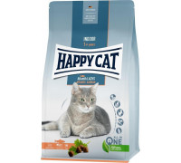 Happy Cat Indoor Atlantic Salmon, sucha karma, dla adults kotów niewychodzących, łosoś atlantycki, 300 g, worek