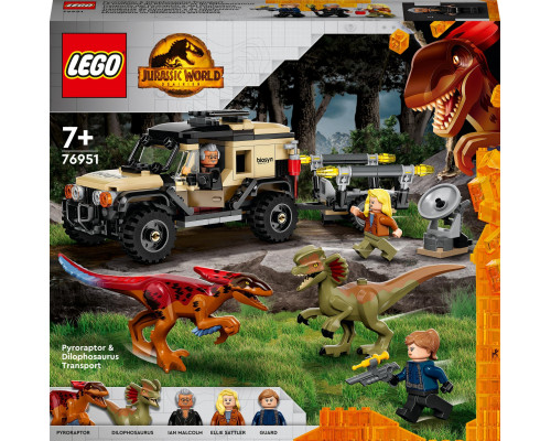 LEGO Jurassic World Transport pyroraptora i dilofozaura (76951)