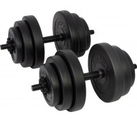 Tunturi dumbbells 14TUSCL358 bituminous 2 x 14 kg