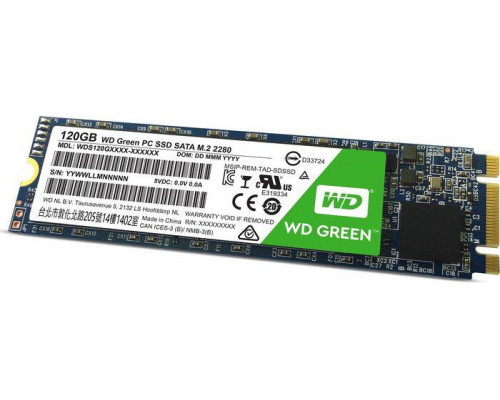 SSD WD Green 120GB M.2 2280 SATA III (WDS120G1G0B)