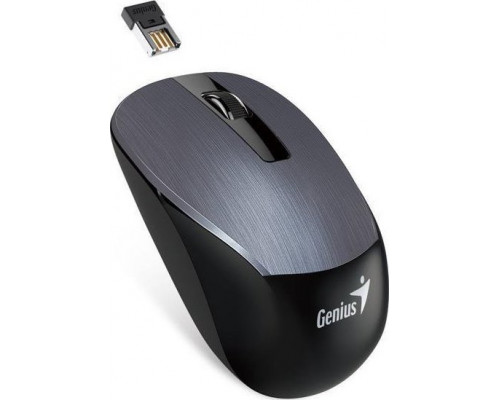 Genius Genius NX-7015, 1600DPI, 2.4 [GHz], optyczna, 3kl., bezprzewodowa USB, szara, AA