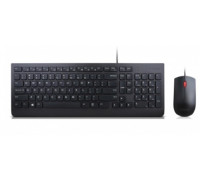 Lenovo LENOVO klawiatura Essential Wired USB Keyboard + Mouse Set - USB, czarny