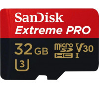 SD  SanDisk Extreme PRO MicroSDHC 32 GB Class 10 UHS-I/U3 A1 V30 (SDSQXCG-032G-GN6MA)