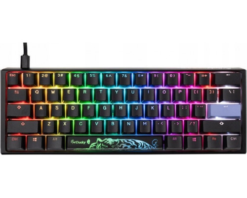 Ducky Ducky One 3 Classic Black/White Mini Gaming Tastatur, RGB LED - MX-Speed-Silver (US)