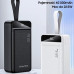 Awei AWEI PowerBank P141K 40000mAh 22.5W black/black 3xUSB/PD/Lightning wyświetlacz + lampka LED