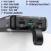 Awei AWEI PowerBank P141K 40000mAh 22.5W black/black 3xUSB/PD/Lightning wyświetlacz + lampka LED
