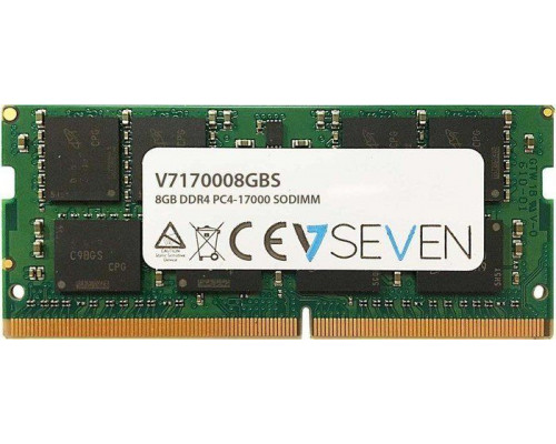 V7 SODIMM, DDR4, 8 GB, 2133 MHz, CL15 (V7170008GBS-SR)