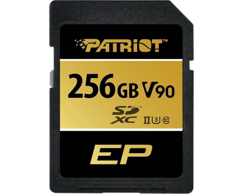 SD  Patriot EP SDXC 256 GB Class 10 UHS-II U3 V90 (PEF256GEP92SDX)