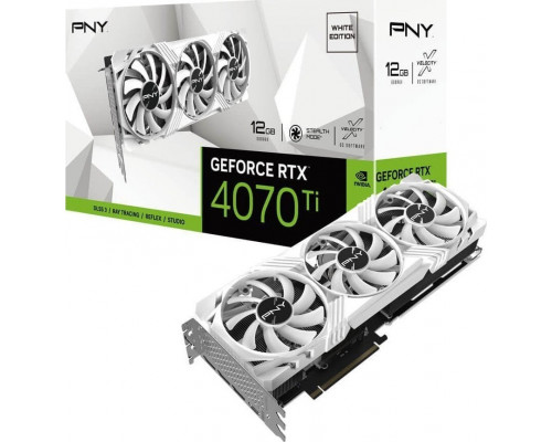 *RTX4070Ti PNY GeForce RTX 4070 Ti Verto White 12GB GDDR6X (VCG4070T12TFWXPB1)