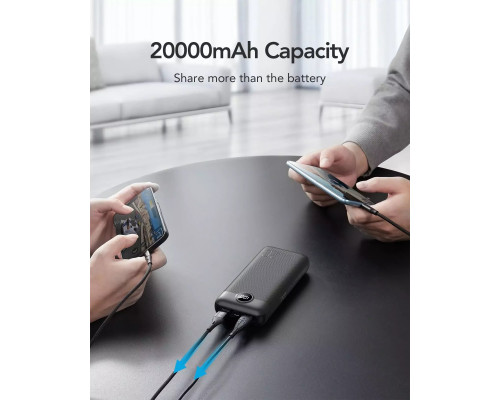 4kom.pl Bateria zewnętrzna VEGER L20S - 20 000mAh LCD Quick Charge PD 20W black (VP2039PD  / W2039PD )