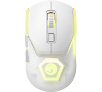 Marvo Marvo Fit Pro G1, 19000DPI, 2.4 [GHz], optyczna, 7kl., bezprzewodowa, biała, wbudowany akumulator, podświetlenie RGB