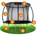 Garden Trampoline Neo-Sport NS-08C231 With inner mesh 8.5 FT 252 cm
