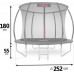 Garden Trampoline Neo-Sport NS-08C231 With inner mesh 8.5 FT 252 cm