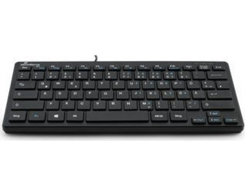 MediaRange MROS112 klawiatura USB QWERTZ Niemiecka, Swiss czarny