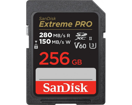 SD  SanDisk Extreme PRO SDXC 256 GB Class 10 UHS-II/U3 V60 (SDSDXEP-256G-GN4IN)