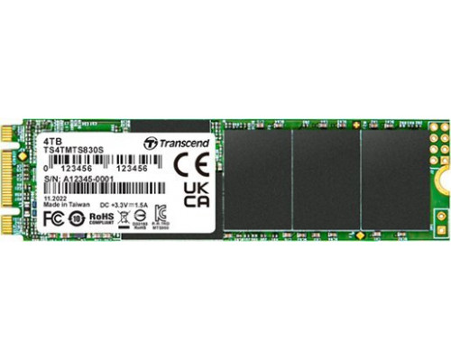 SSD 4TB SSD Transcend MTS830S 4TB M.2 2280 SATA III (TS4TMTS830S)