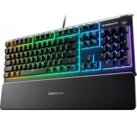 SteelSeries SteelSeries Apex 3 Klaviatūra žaidimams, Nordic išdėstymas, su laidu, Juodas