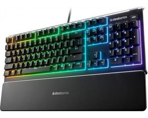 SteelSeries SteelSeries Apex 3 Klaviatūra žaidimams, Nordic išdėstymas, su laidu, Juodas