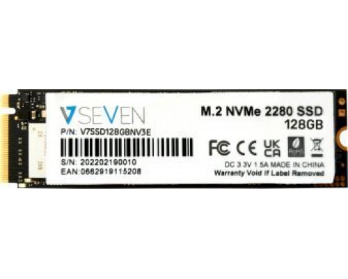 SSD 128GB SSD V7 V7 128GB M.2 2280 PCI-E x4 Gen3 NVMe (V7SSD128GBNV3E)