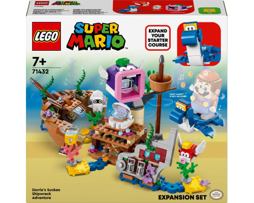 LEGO Super Mario Przygoda Dorriego we wraku — zestaw rozszerzający (71432)