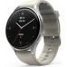 Smartwatch Hama Hama Smartwatch 8900, GPS, AMOLED 1.3, srebrna koperta, beżowy pasek silikonowy