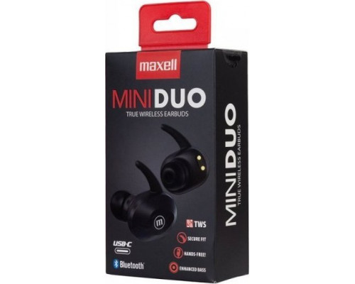 Maxell MAXELL MINI DUO wireless bluetooth TWS EARBUDS black