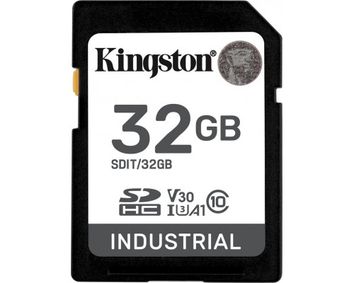 SD  Kingston Industrial SDHC 32 GB UHS-I/U3 A1 V30 (SDIT/32GB)