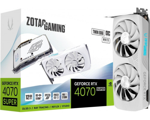 *RTX4070Super Zotac Gaming GeForce RTX 4070 SUPER Twin Edge OC White 12GB GDDR6X (ZT-D40720Q-10M)