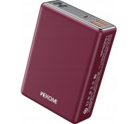 Wekome Power bank 10000 mAh Super Fast Charging USB-C PD 20W + 2x USB-A QC3.0 22.5W Red