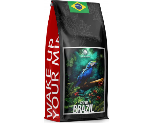 Blue Orca Coffee Kawa Ziarnista BRAZYLIA CREMA -ŚWIEŻO PALONA 1KG- Palarnia Blue Orca Coffee