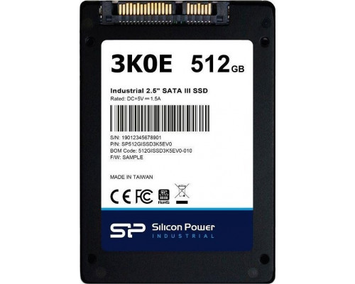 SSD 512GB SSD Silicon Power 3K0E 512GB 2.5" SATA III (SP512GISSD3K5EV0)