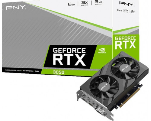 *RTX3050 PNY GeForce RTX 3050 Verto Dual 6GB GDDR6 (VCG30506DFXPB1)