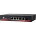 Switch GetFort SWITCH POE GETFORT 4+1+SFP Gigabit Ethernet 65W