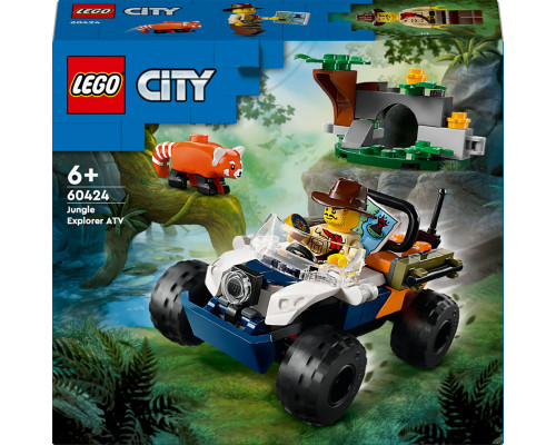 LEGO City Quad badacza dżungli z pandą czerwoną (60424)