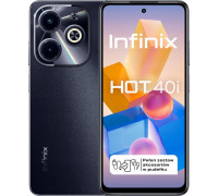 Infinix Hot 40i 4/128GB Black  (I/X6528B/4-128/STARLIT BLACK)