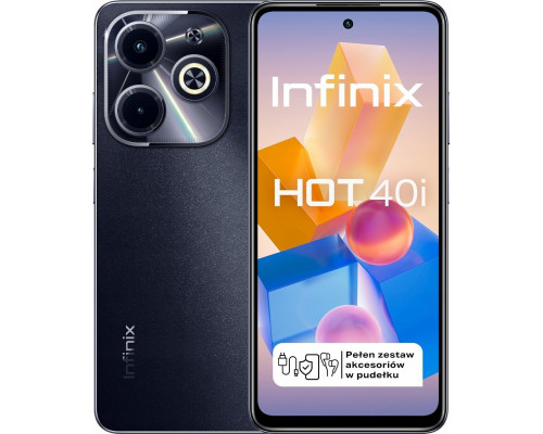 Infinix Hot 40i 4/128GB Black  (I/X6528B/4-128/STARLIT BLACK)