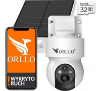 ORLLO Orllo E7 PRO SIM solarna zewnętrzna bezprzewodowa obrotowa 3MP + Karta SD 32Gb