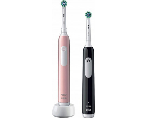 Brush Oral-B Pro Series 1 Cross Action zestaw 2-pack Black + Pink Black/Pink