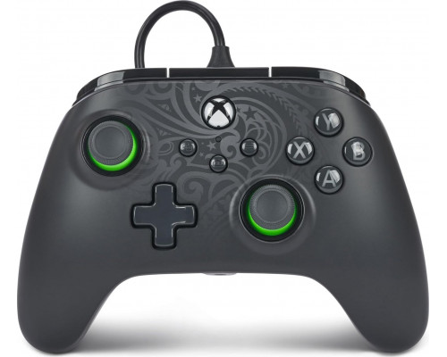 Pad PowerA PowerA XBGP0190-01, Gamepad, PC, Xbox One, Xbox One S, Xbox One X, D-pad, Home button, Menu button, Select button, Wired, USB, Black, Lime