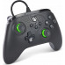 Pad PowerA PowerA XBGP0190-01, Gamepad, PC, Xbox One, Xbox One S, Xbox One X, D-pad, Home button, Menu button, Select button, Wired, USB, Black, Lime